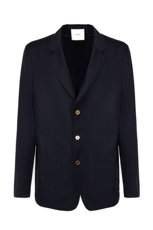 Dark blue virgin wool jacket MAURO GRIFONI | G6AB0016ABU89G